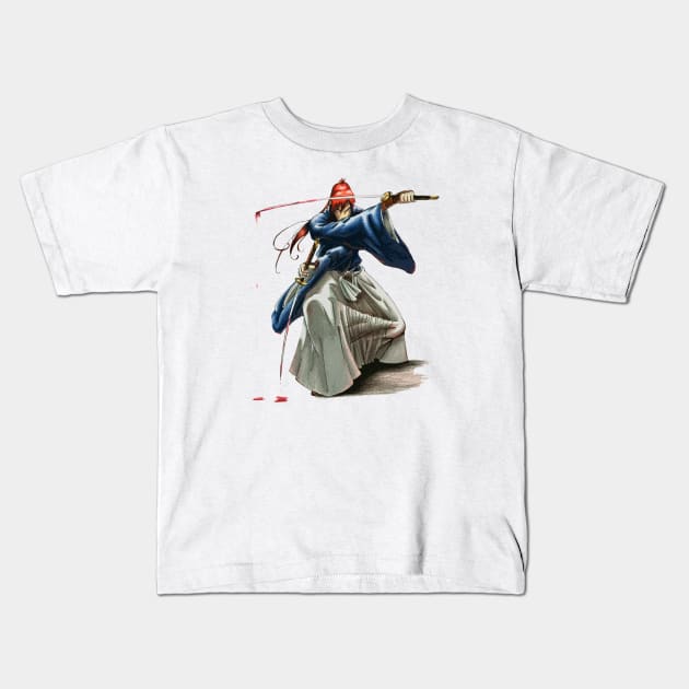 samurai x Kids T-Shirt by madnem